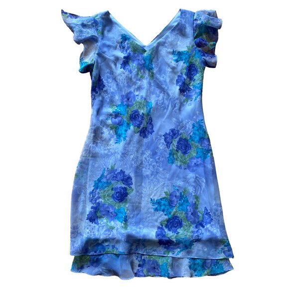 2000s Midi Floral Dress - Picture 1 of 3